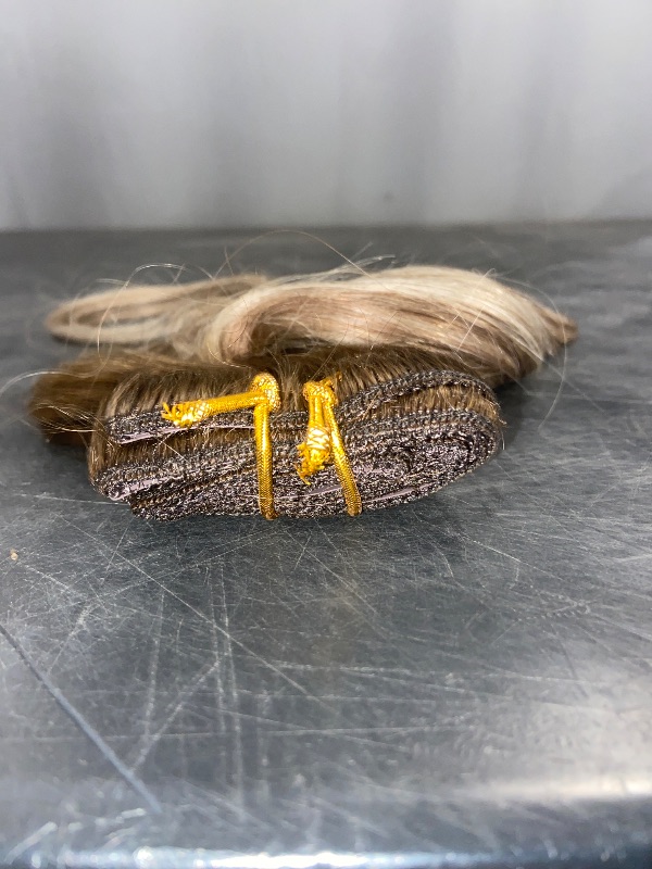 Photo 1 of RUNATURE Clip in Hair Extensions Human Hair Balayage Clip in Human Hair Extensions for Women Soft Remy Natural Hair Straight 10 Inch 50g 3pcs #3/8/22 Walnut Brown to Blonde Balayage
