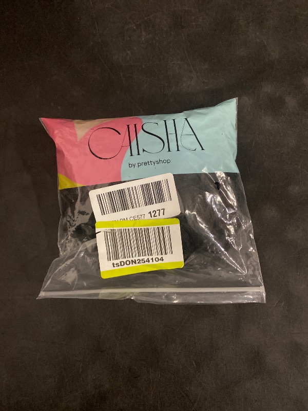 Photo 1 of CAISHA Hairpiece Hair Wrap Heat-resistant Synthetic Fibres Curly Messy Updo Black HW6
