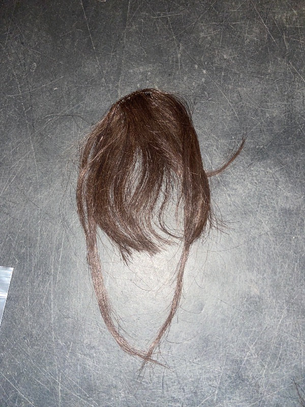 Photo 1 of Clip in Bangs 100% Real Human Hair, Fake Bangs Hair Clip on Bang for Women, Medium Brown Wispy Bang Fringe with Temples Hairpieces Extensions for Daily Wear (Medium Brown, Wispy Bangs)
