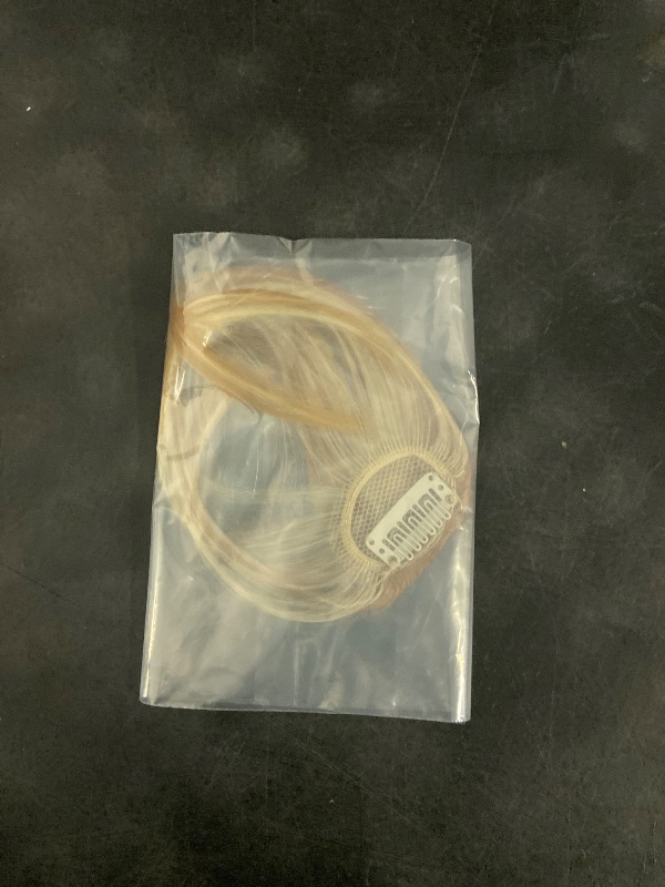 Photo 1 of Clip in Bangs, Wispy Bangs Hair Clip,Natrual Fake Bangs Fringe with Temples Hairpieces for Women Clip on Faux Bangs Hair Extensions for Daily Wear Ash Blonde