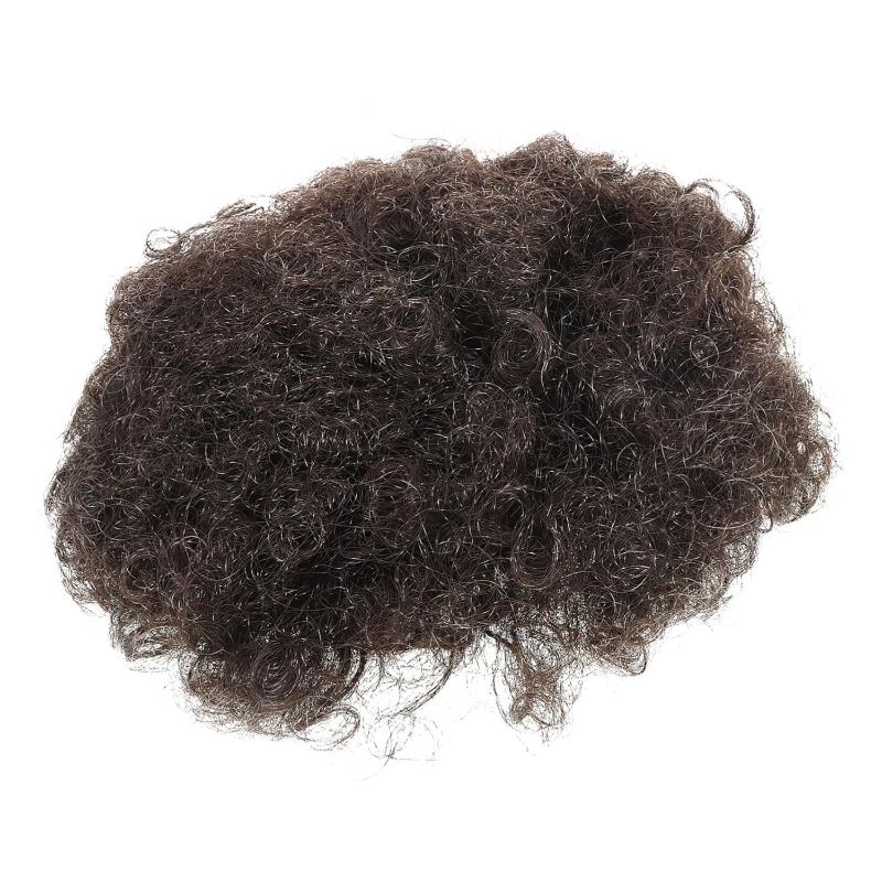 Photo 1 of Curly Bun Hair Fake Natural Bounce Hair Ponytail Short Curly Ponytail Bag