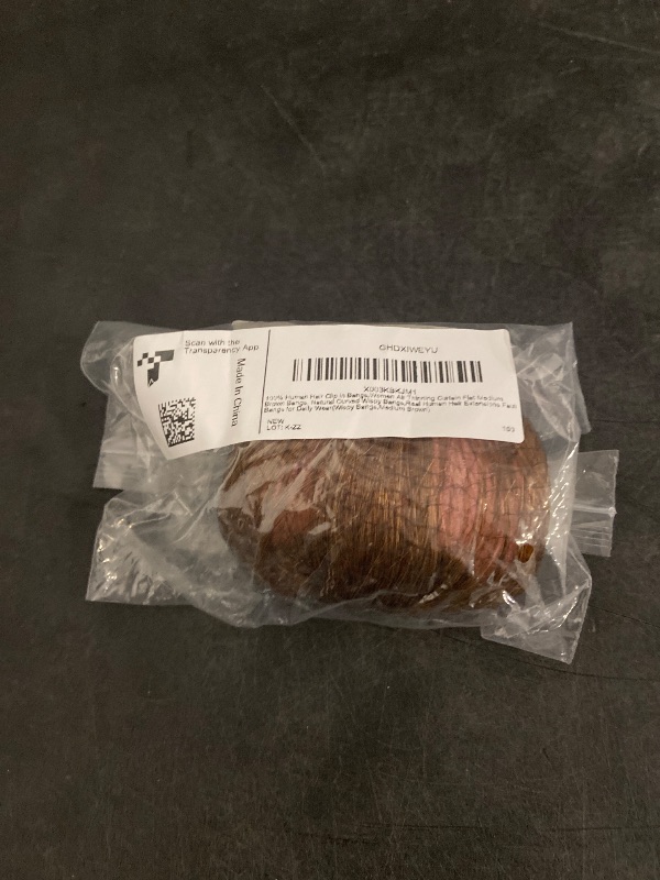 Photo 1 of GHDXIWEYU Human Hair Clip in Bangs,Women Air Thinning Curtain Flat Medium Brown Bangs, Natural Curved Wispy Bangs,Real Human Hair Extensions Faux Bangs for Daily Wear(Wispy Bangs,Medium Brown)