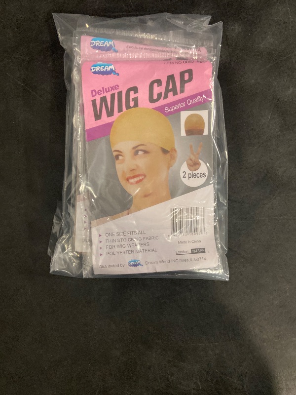 Photo 1 of 4 wig caps, 1 statin, Bobbie pins 2clips,2 clips for extensions.