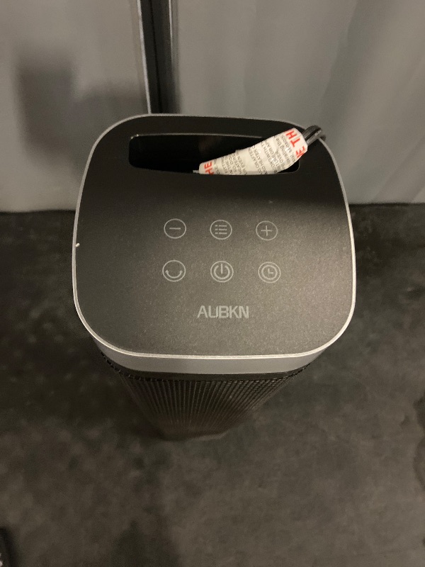 Photo 1 of Portable Space Heater, 1500W Ceramic Heating Fan with Thermostat, Remote Control, 3 Heating Modes, 70° Oscillation, Ideal for Office, Home, and Bedroom Use
