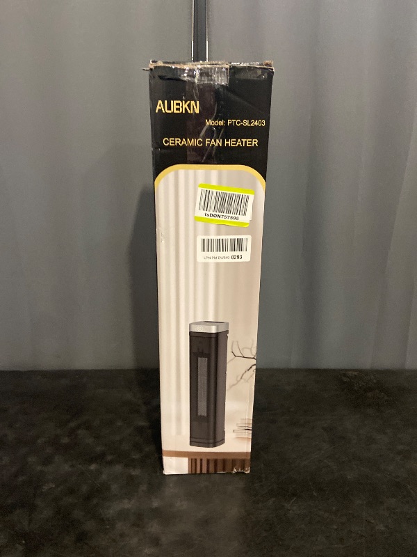 Photo 1 of Portable Space Heater, 1500W Ceramic Heating Fan with Thermostat, Remote Control, 3 Heating Modes, 70° Oscillation, Ideal for Office, Home, and Bedroom Use
