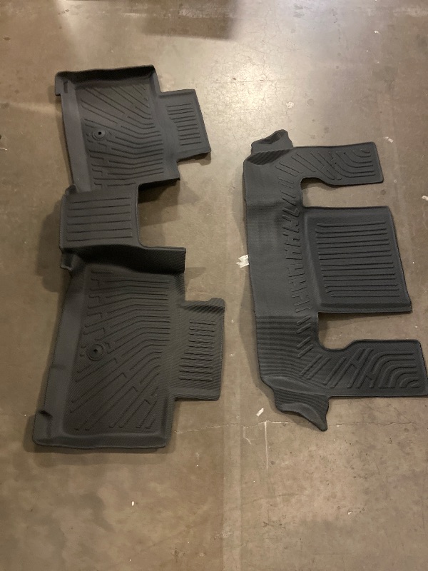 Photo 1 of for Lincoln Aviator Floor Mats 2020-2025 (6 Seats Passenger Only), All Weather TPE Rubber Anti-Slip Waterproof Car Liners Set Custom 1st & 2nd & 3rd Row for Aviator Accessories
