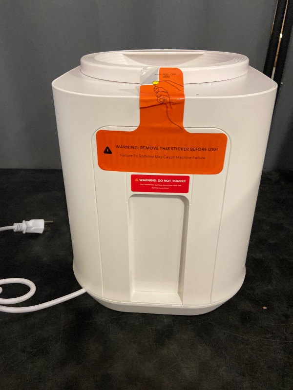 Photo 1 of 4L Electric Composter for Kitchen, Smart Countertop Compost Bin, Odorless | Low Noise | Auto-Cleaning | Turn Food Waste into Fertilizer, Indoor Food Waste Compost Machine, White
