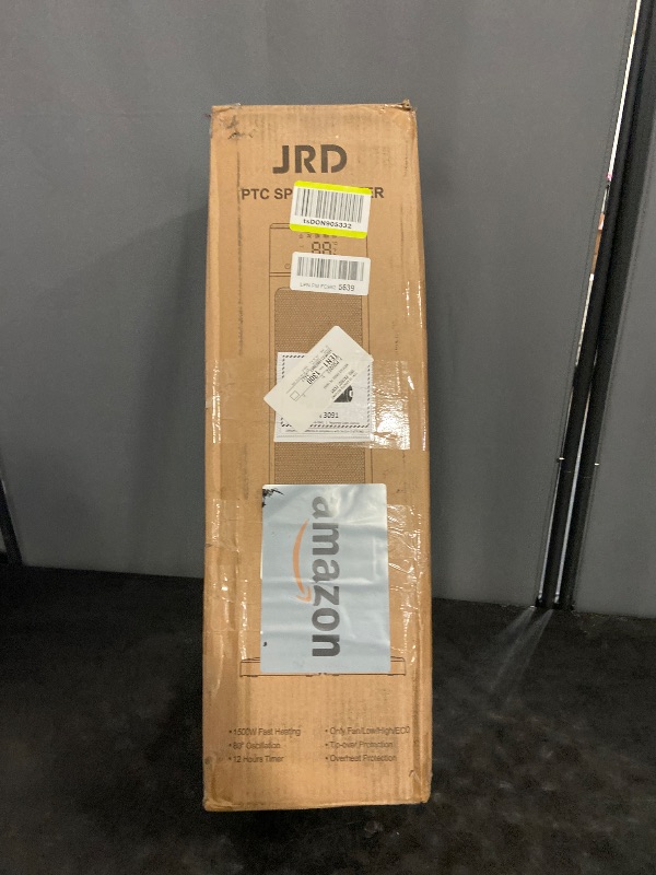 Photo 1 of 24" Space Heater, JRD Fast Heating Portable Electric Heater with Remote, Night Light, 80° Oscillation,4 Mode, Overheat&Tip-Over Protection, Ceramic Heat for Bedroom Office Indoor
