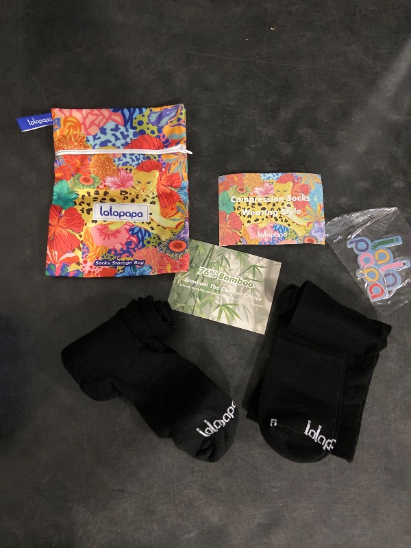 Photo 1 of 2xl Bamboo Viscose Compression Socks for Women Men 2 Pairs 15-20mmHg Knee High Compression Socks Travel Nurse
