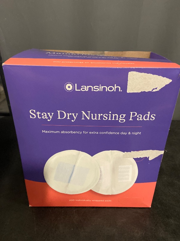 Photo 1 of Lansinoh Stay Dry Disposable Nursing Pads, Soft and Super Absorbent Breast Pads, Breastfeeding Essentials for Moms, 200 Count