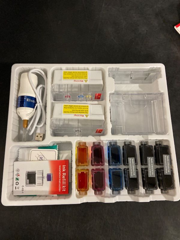 Photo 1 of 285XL 286XL Ink Refill Kit for Canon 285XL and 286XL Ink Cartridges Compatible with Canon PG-285XL CL-286XL 285XXL 286XXL Work with Pixma TS7720 TS7722 TR7820, 9 Pack (3BK/2C/2M/2Y)