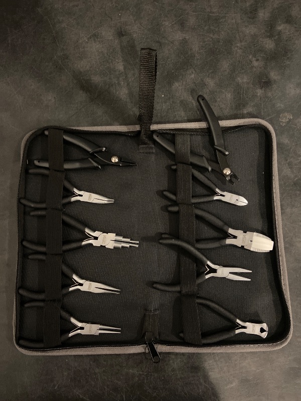Photo 1 of 10-Piece Jewelry Pliers Set Jewelry Making Tools