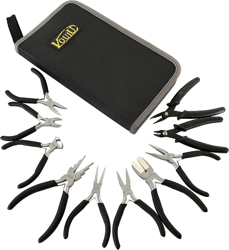 Photo 1 of 10-Piece Jewelry Pliers Set Jewelry Making Tools