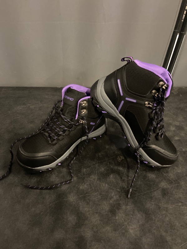 Photo 1 of 7.5 women Kezhiho Waterproof Steel Toe Boots for Women Wide Width Non Slip Work Boots Lightweight Slip Resistant Safety Shoes Indestructible Construction Composite Toe Sneakers
