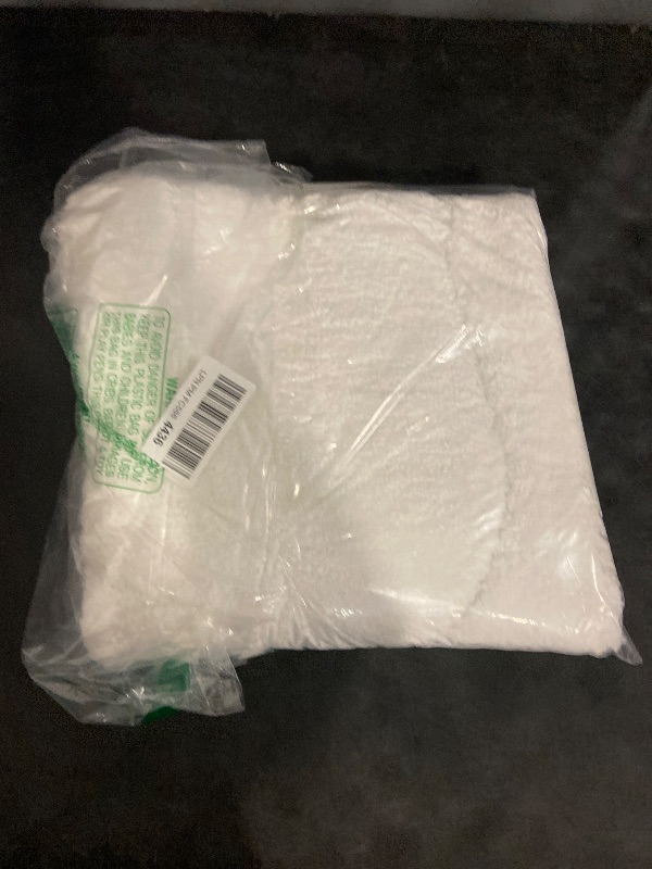 Photo 1 of DEXDE Bathroom Rugs Mat, Soft Plush Shaggy Microfiber Bath Rug, Non Slip Bath Mats for Bathroom Runner Floor, Machine Washable Absorbent Carpet for Shower Tub, White 2x 3'10