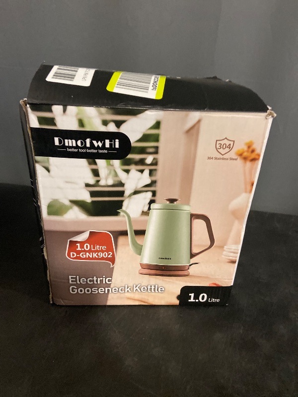 Photo 1 of DmofwHi Gooseneck Electric Kettle(1.0L), 100% Stainless Steel BPA Free Classic Pour Over Coffee Kettle | Tea Kettle - Green