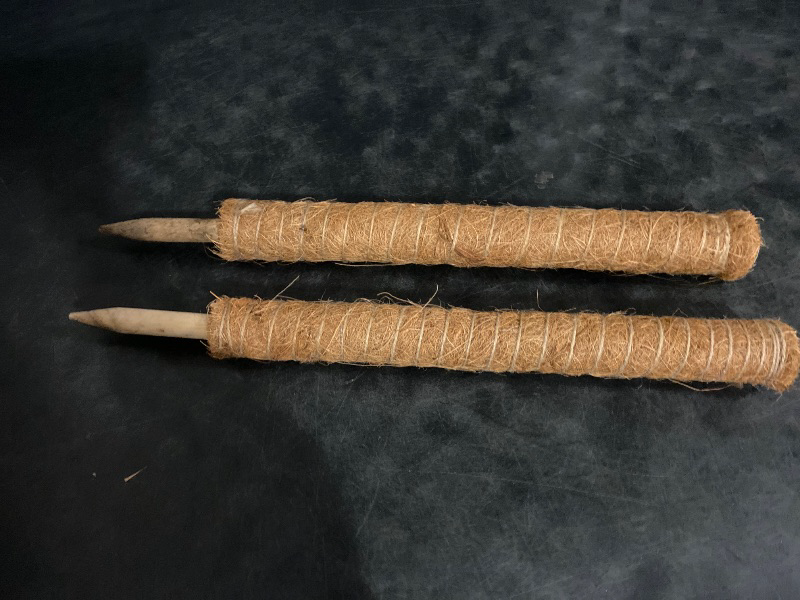 Photo 1 of Moss Pole, 2 Pack 17 Inch Monstera Plant Support for Climbing Plants Accessories Indoor, Stackable Moss Poles Plant Support Stakes, Coir Plant Pole Sticks for Potted Plants, Pothos, Philodendron