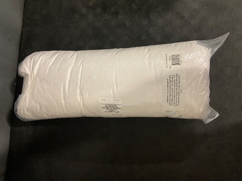 Photo 1 of DOWNLITE Flat & Soft Down Pillow – Hypoallergenic Premium Down (Not Feathers) – Standard Size, 20 x 26