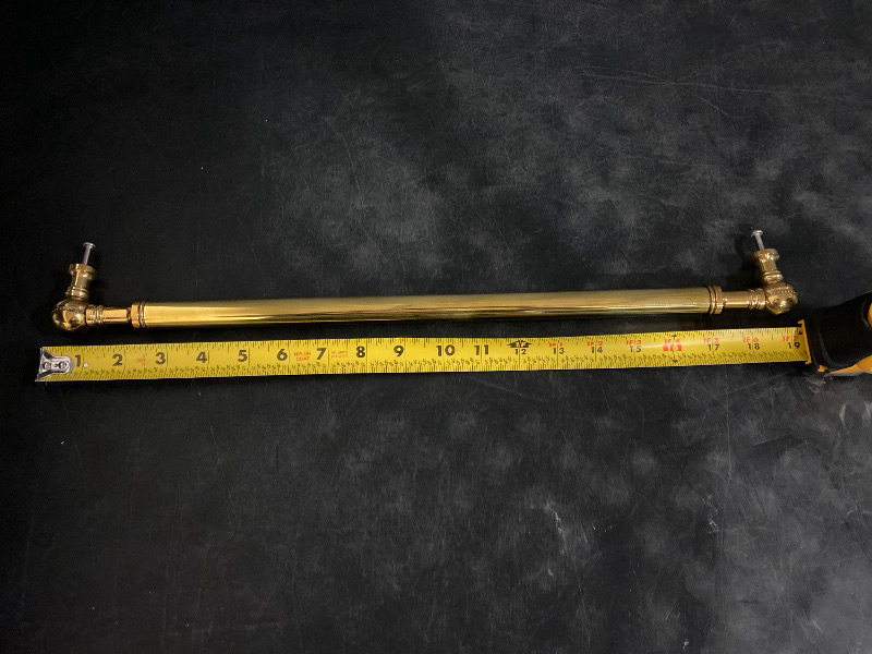 Photo 1 of Allied Brass 19 Inch Beaded Refrigerator Appliance Pull, Unlacquered Brass, 1 Count
