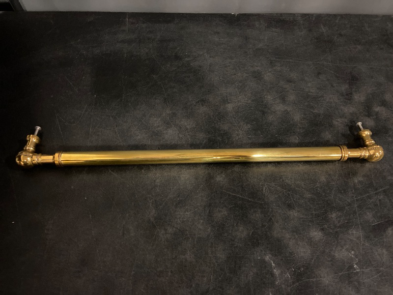 Photo 1 of Allied Brass 19 Inch Beaded Refrigerator Appliance Pull, Unlacquered Brass, 1 Count
