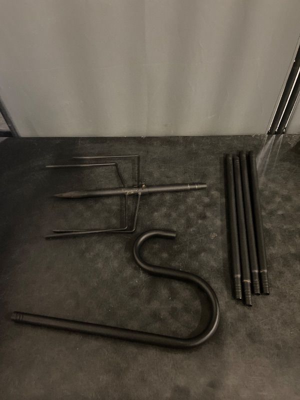 Photo 1 of COCONUT Shepherds Hook for Outdoor, 62 Inch Adjustable Bird Feeder Pole with 5 Prong Base, Garden Hanger Stand for Hummingbird Feeder, Wind Chime, Lantern
