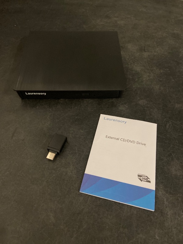 Photo 1 of External DVD Drive USB 3.0 Type-C USB C Portable DVD Player for Laptop Disk Duplicator CD DVD +/-RW CD ROM Burner Writer CD/DVD Burner Reader Disk Drive for Laptop Desktop Windows Linux MacBook