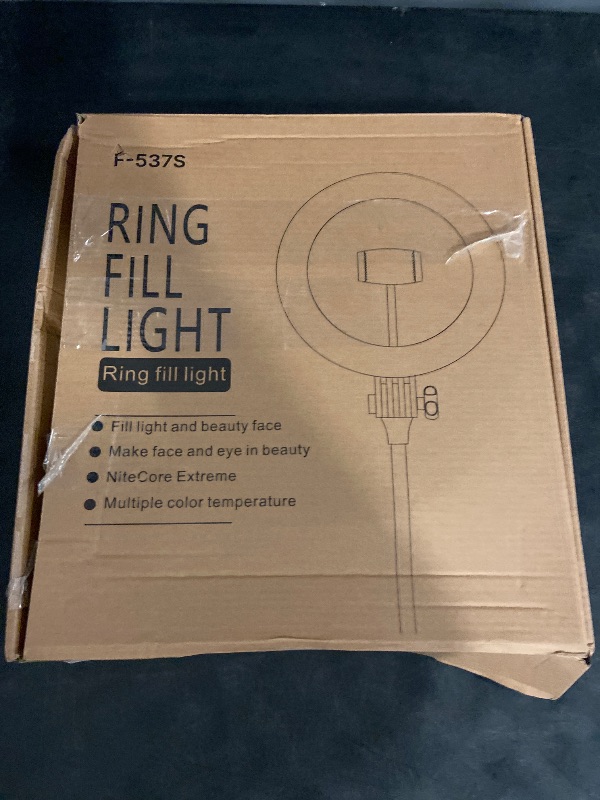 Photo 1 of Desk Ring Light with Stand - 10.5'' Desktop Ring Light with Phone Holder for Video Recording, Circle Light for Computer Zoom Meeting Video Conference Lighting Video Calls Podcast Streaming
