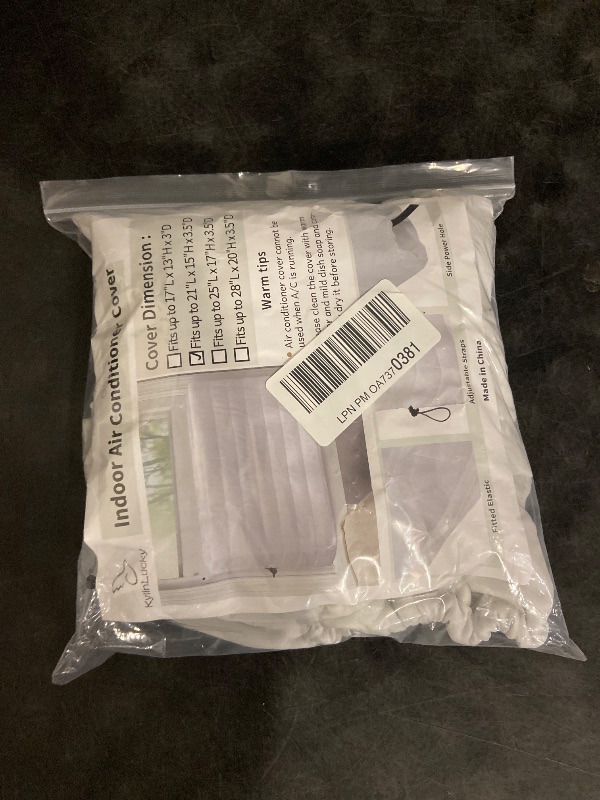 Photo 1 of KylinLucky Indoor Air Conditioner Cover AC Cover for Inside Window Unit 21 x 15 x 3.5 inches(L x H x D),White