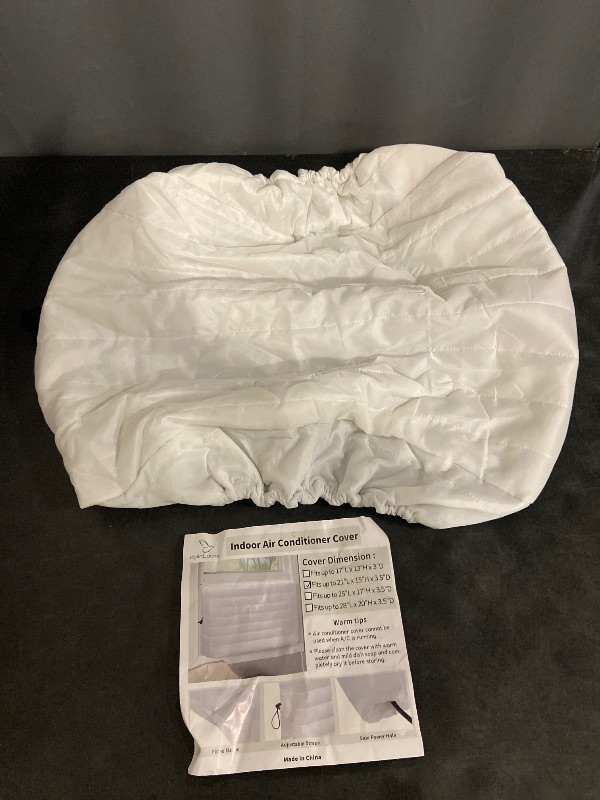 Photo 1 of KylinLucky Indoor Air Conditioner Cover AC Cover for Inside Window Unit 21 x 15 x 3.5 inches(L x H x D),White