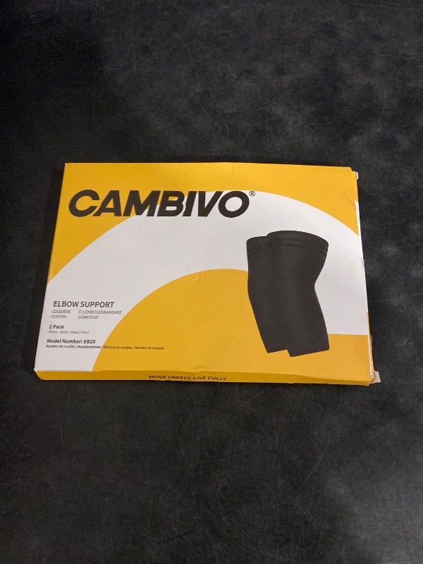 Photo 1 of CAMBIVO 2 Pack Elbow Brace for Tendonitis, Tennis Elbow Compression Support Sleeve for Golfers Elbow Pain Relief, Arthritis, Bursitis, Workout, Weightlifting