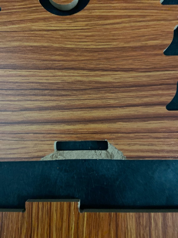 Photo 1 of Generic Wooden Mandir for Pooja Home Decoration Wall Mounten Beautiful Temple Enginerred Wood (02N) (11 INCHES) (Brown) (DIY), MSG2705