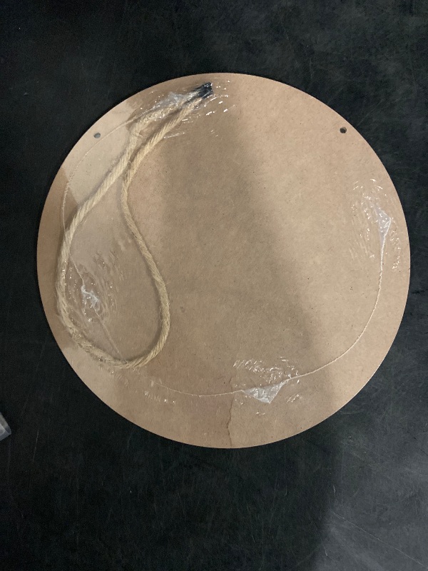 Photo 1 of 10" Wooden Sign for Front Door - No Soliciting, Don't knock or ring doorbell - House Welcome Sign, Funny Round Wood Hanging Sign for House decor home decor, gifts & accessories ?Brown?- 01
