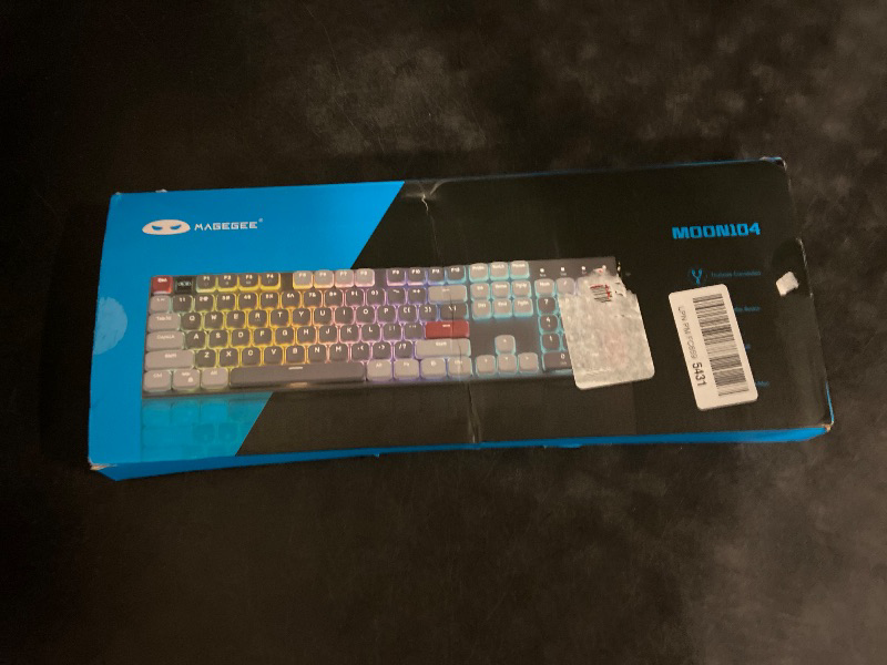 Photo 1 of MageGee Portable 60% Mechanical Gaming Keyboard, MK-Box LED Backlit Compact 68 Keys Mini Wired Office Keyboard with Blue Switch for Windows Laptop PC Mac - Grey/Black
