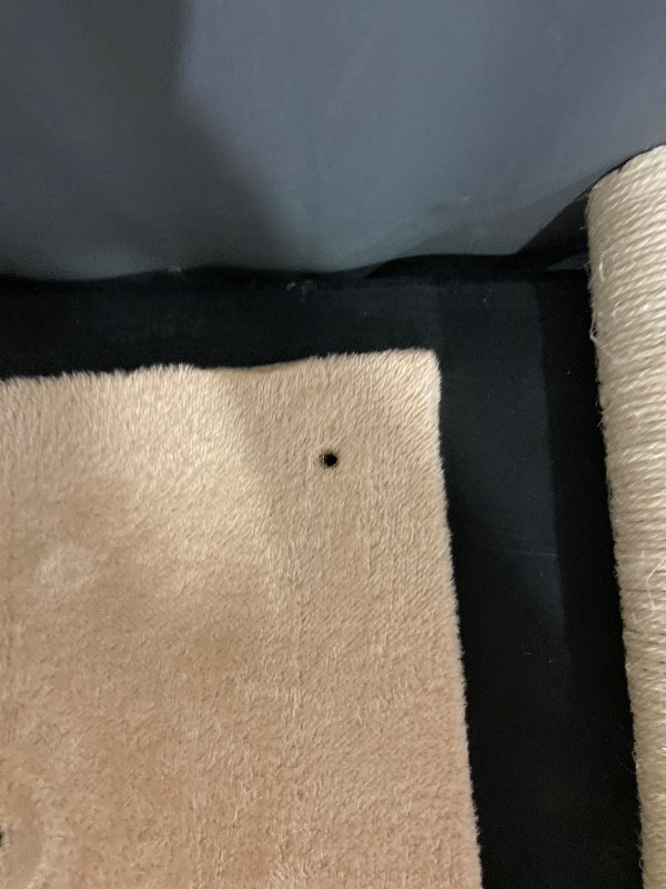 Photo 1 of ANWA 32" Tall Cat Scratching Posts for Indoor Cats, 3-in-1 Vertical Cat Scratching Post with Plush Toys, Premium Sisal Post for Cats at All Ages with Reinforced Stable Base, Beige
