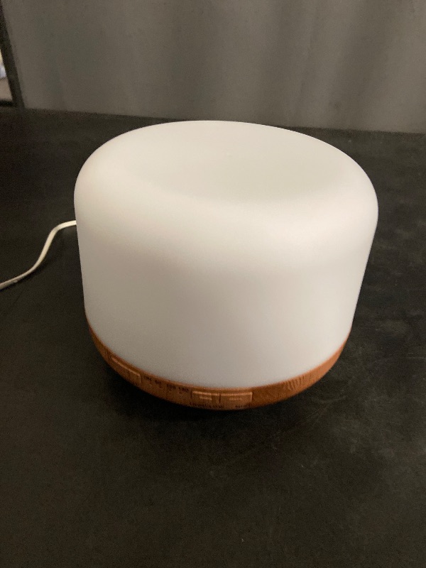 Photo 1 of ASAKUKI Essential Oil Diffuser 500ml, Ultrasonic Aromatherapy Humidifier with Remote Control, 7 LED Colors, Timer & Auto-Off, Large Room Diffuser
