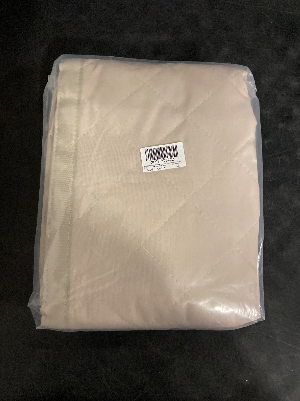 Photo 1 of MAGZO Quilted Thermal Insulated Door Curtain, Fits Door Size 30" x 80", Oxford Filled with Thicken Cotton, Windproof Insulation Cover Blanket for Winter, Prevent Cold Air, Strong Magnets, Beige