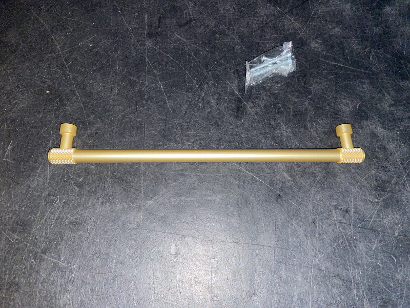 Photo 1 of 10 Pack 7"(177mm) Brushed Gold Cabinet Pulls Knurled Kitchen Cabinet Handles Drawer Pulls Cupboard Hardware for Cabinets