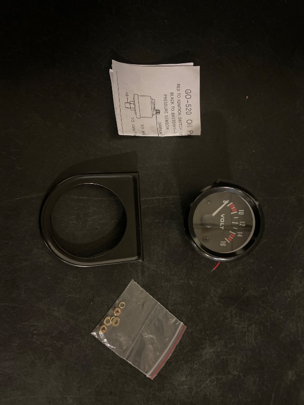 Photo 1 of Car Voltage Meter Gauge, 12V 52mm/2in 8~16V Car Voltage Tester with White LED Light Dial, Universal Pointer Meter Gauge Voltmeter Fits for Most Vehicles, Car Accessories
