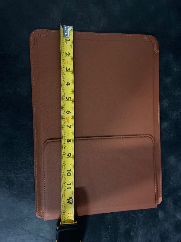 Photo 1 of 13 Inch Laptop Sleeve Case Leather Bag Compatible with MacBook Air 13 M1 M2 2022-2018/MacBook Pro 13 M2 2022-2016/Surface Pro 8 2021/Surface Go 3 13-13.6'' Dell HP ASUS Acer PC, Brown
