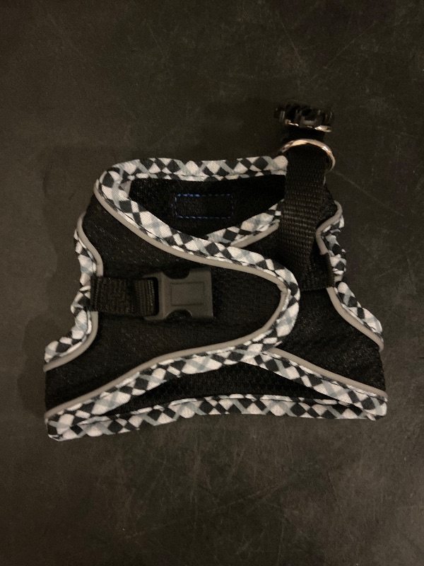 Photo 1 of 2XS AMTOR Small Dog Harness with Leash Set, No Escape Easy Walk Puppy Harnesses for Training Walking, Step-in Reflective Soft Dogs Vest for XS S Medium Extra-Small Large Sized Dog(Blackwhite,XXS)
