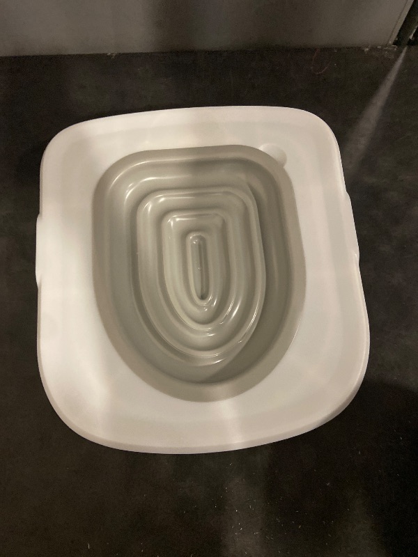 Photo 1 of Ejoyous Cat Toilet Training Kit, Reusable Cat Toilet Trainer for Pet Cleaning, Universal Potty Training Toilet System Train Cat to Use Toilet (White Tray, 1 Gray Inner Support)
