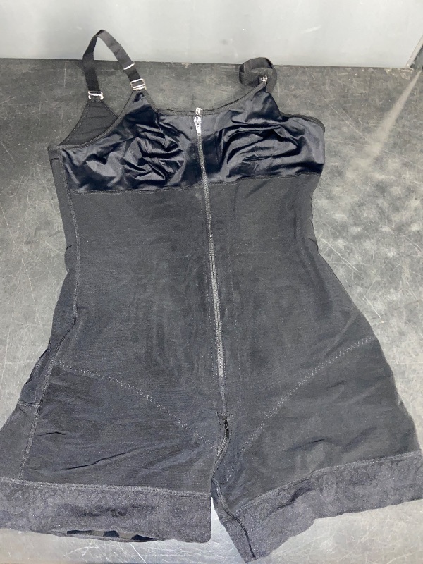Photo 1 of 2XL YIANNA Fajas Colombianas Moldeadoras Postpartum Full Body Shapewear for Women Tummy Control Body Shaper Butt Lifter Compression Garment with Zipper Crotch, YA7283-Black