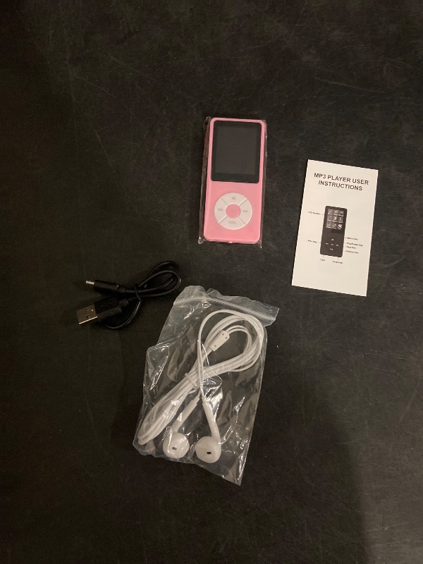 Photo 1 of MP3 Player with 32GB TF Card,Built-in HD Speaker,Portable HiFi Music Player with Video/Voice Recorder/FM Radio/Photo Viewer/E-Book Player for Kids (Pink)
