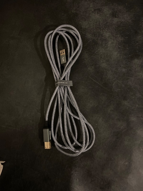 Photo 1 of AkoaDa USB 3.0 Cable (10FT), Durable Nylon Braided USB A to USB B Cable Compatible with Printers, Monitor, Docking Station, External Hard Drivers, Scanner, Hub and More Devices(Grey)
