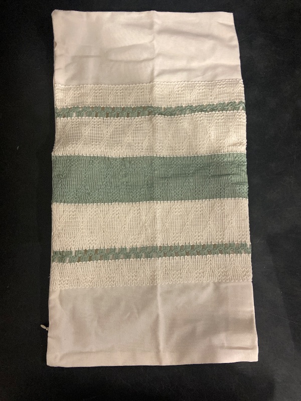 Photo 1 of Fancy Homi Set of 1 Sage Green Boho Lumbar Decorative Throw Pillow Covers 12x20 Inch for Living Room Bedroom Couch Bed Chair, Rustic Retro Cushion Case, Bohemian Room Home Decor