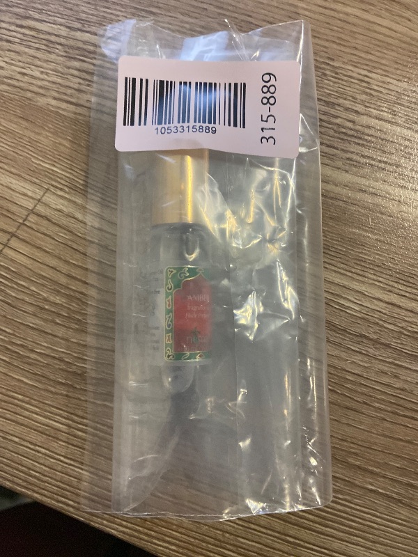 Photo 1 of Amber Perfume Oil Roll-On – Long Lasting Alcohol Free Amber Oil Perfume for Women and Men, Essential Oil Based Fragrance, Clean Vegan Body Oil Roll On, 10 ml / 0.33 fl Oz