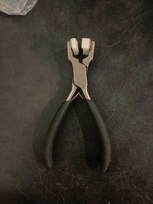 Photo 1 of 5-1/2" Nylon Jaw Ring Bending Pliers Jewelry Making Non-Marring Pliers (Black Dip)