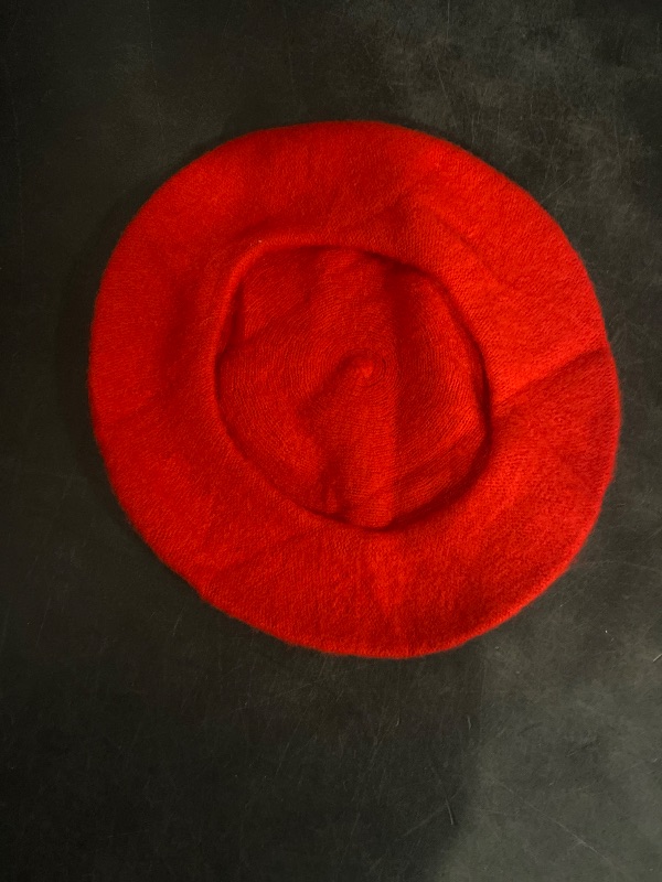 Photo 1 of Kids Girls Boys Solid Color Classic French Style Beret Beanie Hat