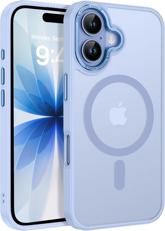 Photo 1 of BENTOBEN Magnetic for iPhone 17 Case 6.3" 2025, [Compatible with Magsafe] Slim Cute Matte Translucent Shockproof Drop Protective Bumper Women Men Phone Case Cover for iPhone 17, Mist Blue
