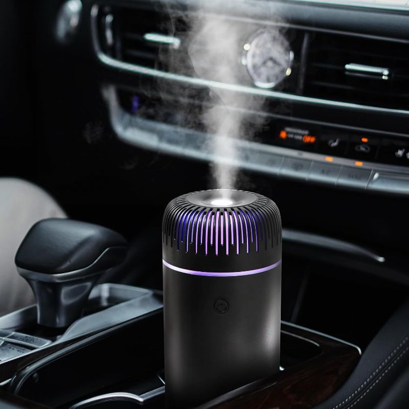 Photo 1 of Generic Car Humidifier Aromatherapy Essential Oil Diffuser USB Mist Mini Portable for Car Home Office Bedroom, 100ML, Black
